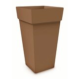 BLUMAX visoka kvadratna posuda za biljke Melrose (Vanjska dimenzija (D x Š x V): 30 x 30 x 41 cm, Plastika, Smeđe boje) Cijene