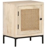  Noćni ormarić 40x30x50 cm masivno drvo manga i prirodna trska | shoptok.hr