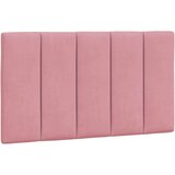  Posteljni okvir z vzglavjem roza 90x200 cm žamet, (21081814) | Shoptok.si