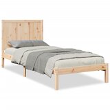Maison Chic Daljši Posteljni Okvir - Dvoposteljna postelja brez vzmetnice 100x220 cm trden les, (22081509) | Shoptok.si