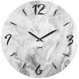 Lowell Stenska ura marmor 50cm / 11459 / okrogla / bela / les, (20542063) | Shoptok.si