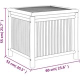 Vrtna kutija za pohranu 60 x 52 x 55 cm od bambusa | shoptok.hr