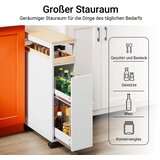SoBuy kopalniški voziček nišna polica prostorsko varčen bela 20 cm, (5000009249) | Shoptok.si