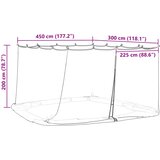  Mreža protiv komaraca za gazebo 220 mesh Bijela 4,5 x 3 x 2 m | shoptok.hr