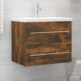 vidaXL Omarica za umivalnik dim. hrast 60x38,5x48 cm inženirski les Cene