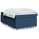 Maison Chic Box spring postelja - Vzmetna postelja z vzmetnico modra 120x190 cm blago SL24366, (21879994) | Shoptok.si