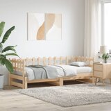vidaXL Izvlečna dnevna postelja 2x(80x200) cm trdna borovina Cene