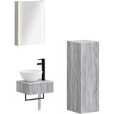  Set ormarića za kupaonicu 4 pcs Siva Sonoma 43 x 11,5 x 60,5 cm Cijene