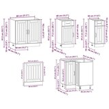 vidaXL 11-dijelni set kuhinjskih elemenata "Kalmar" izrađeno drvo | shoptok.hr