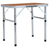  Zložljiva miza za kampiranje iz aluminija 60x45 cm | Shoptok.si