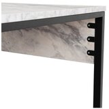 Hanah home Dupli stilski radni sto Freesia Marble, 240 x 74 x 60 cm, Crni | Eponuda.ba