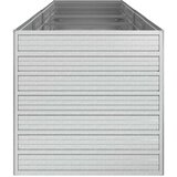 Povišena vrtna gredica 320 x 80 x 77 cm pocinčani čelik srebrna | Eponuda.ba