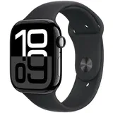 Apple watch S10 gps 46mm jet black alu case/black sport band - m/l, (mwwq3qv/a)