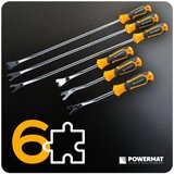 Powermat set izvlačača za uklanjanje tapecirnih lajsni i kopči, 6-dijelni PM-ZSTS-6ZN | shoptok.hr