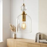  Luster na sajli VELARE 1xE27/15W/230V zlatna/prozirna | Eponuda.com