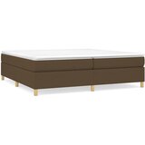 Maison Chic Box spring postelja - Vzmetna postelja z vzmetnico temno rjav 200x200 cm blago SL6410, (21900786) | Shoptok.si