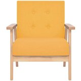  Komplet kavčev 2 kosa iz blaga rumene barve, (20698003) | Shoptok.si