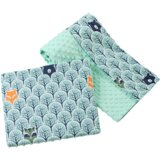 Medi Partners Quilt 75x100 + pillow 35x30 cotton + minky – Forest + minty minky Cijene