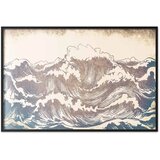  Plakat - Giant Waves 90x60 Crni okvir | shoptok.hr