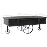 In Stolić za kavu od MDF-a i jelovine 110 x 55 x 43 cm | shoptok.hr
