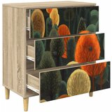  Komoda ZAANDAM Print šume 66 x 36,5 x 75 cm Konstruirano drvo | shoptok.hr