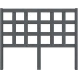  Uzglavlje za krevet sivo 125,5 x 4 x 100 cm od masivne borovine | shoptok.hr