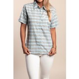 Fenzy Srajca S Karo Potiskom, Modra | Shoptok.si