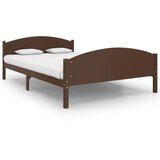 Furnova Posteljni okvir temno rjav iz trdne borovine 160x200 cm, (21937497) | Shoptok.si