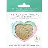 The Konjac Sponge Company premium facial puff z zelenim čajem - srce Cene