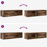 vidaXL TV omarica 2 kosa dimljeni hrast 100x31x25,5 cm inženirski les | Shoptok.si