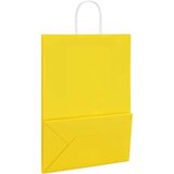  Papirnate vrečke 50 kosov z ročaji rumena 32x17x44 cm, (5000160809) | Shoptok.si