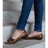 Gemre Brown open-toe lace ballet flats Ursull | shoptok.hr