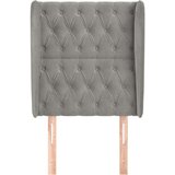  Uzglavlje s ušima svjetlosivo 83 x 23 x 118/128 cm baršunasto | shoptok.hr