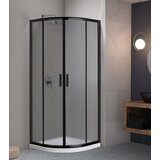 Master Tuš komplet polukružni 80x80x185+15cm crni profil JF-533-3TGY sivo mat | Eponuda.ba