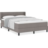  Postelja boxspring z vzmetnico z vzmetnico Taupe 160 x 200 cm, (5000127387) | Shoptok.si