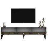 Hanah home tv polica karya anthracite gold