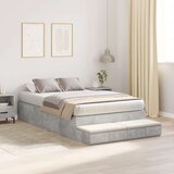  okvir postelje z dodatnim prostorom za shranjevanje Betonsko siva 120x200 cm, (22103382) | Shoptok.si