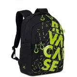 Ruksak RivaCase 30L Heide 5430 black/lime Urban backpack
