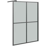Pregrada za tuš 140 x 195 cm od tamnog kaljenog stakla | shoptok.hr