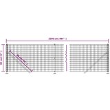 vidaXL Mrežna ograja s prirobnico zelena 0,8x25 m | Shoptok.si