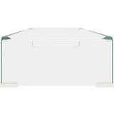 vidaXL Stalak za TV /Monitor Prozirno Staklo 90x30x13 cm | shoptok.hr