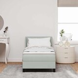  s opruga kutije Svijetlo siva 200 x 80 cm Baršun | shoptok.hr