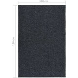 vidaXL Tepih tekač 100x150 cm antraciten | Shoptok.si