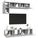  Komplet TV omaric 5-delni betonsko siva iverna plošča, (20732247) | Shoptok.si