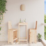 vidaXL Barski stolček 2 kosa 40x42x120 cm trdna borovina | Shoptok.si