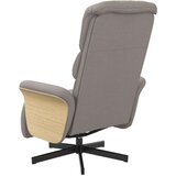  Fotelj z oporo za noge taupe blago, (20929408) | Shoptok.si