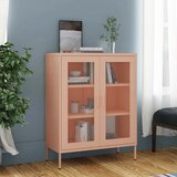 vidaXL omara za shranjevanje roza 80x35x101,5 cm jeklo | Shoptok.si