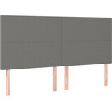  Uzglavlje tamno sivo 200x5x118/128 cm tkanina | shoptok.hr