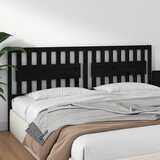  Uzglavlje za krevet crno 205,5 x 4 x 100 cm od masivne borovine | Eponuda.com