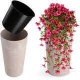 KADAX cvetlični lonec, pokrov za cvetlični lonec, visok, 37 cm, z vložkom, za dnevno sobo, bež, (5000350601) | Shoptok.si
